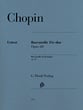 Barcarolle in F Sharp Major, Op. 60 piano sheet music cover